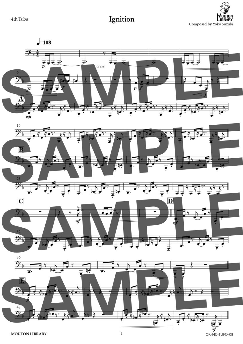 画像7: 【チューバ4重奏】Ignition〈アンサンブル楽譜〉 (7)