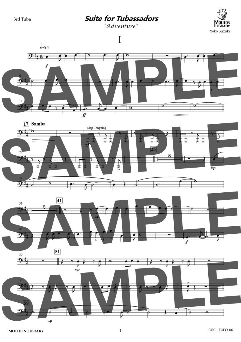 画像5: 【チューバ4重奏】Suite for Tubassadors "Adventure"〈アンサンブル楽譜〉 (5)