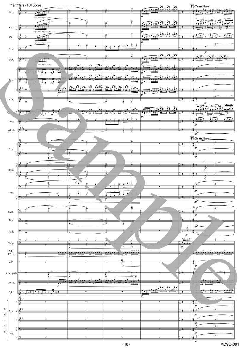 画像4: 【吹奏楽】"fam"fare | 清水大輔〈吹奏楽オリジナル楽譜〉 (4)
