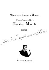 画像1: 【2 A.Sax.+Pf.】トルコ行進曲 | Turkish March〈サックスソロ楽譜〉 (1)