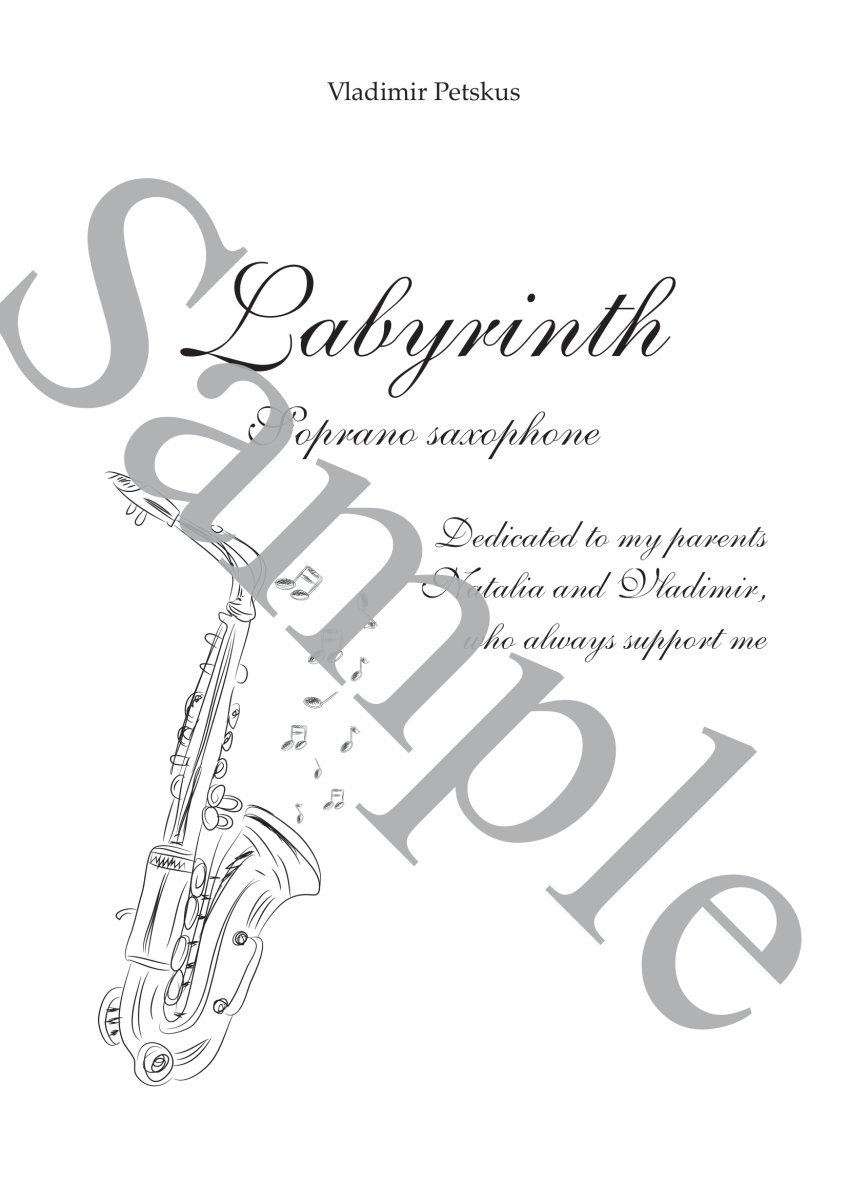 画像2: 【S.Sax.】Labyrinth〈サックスソロ楽譜〉 (2)