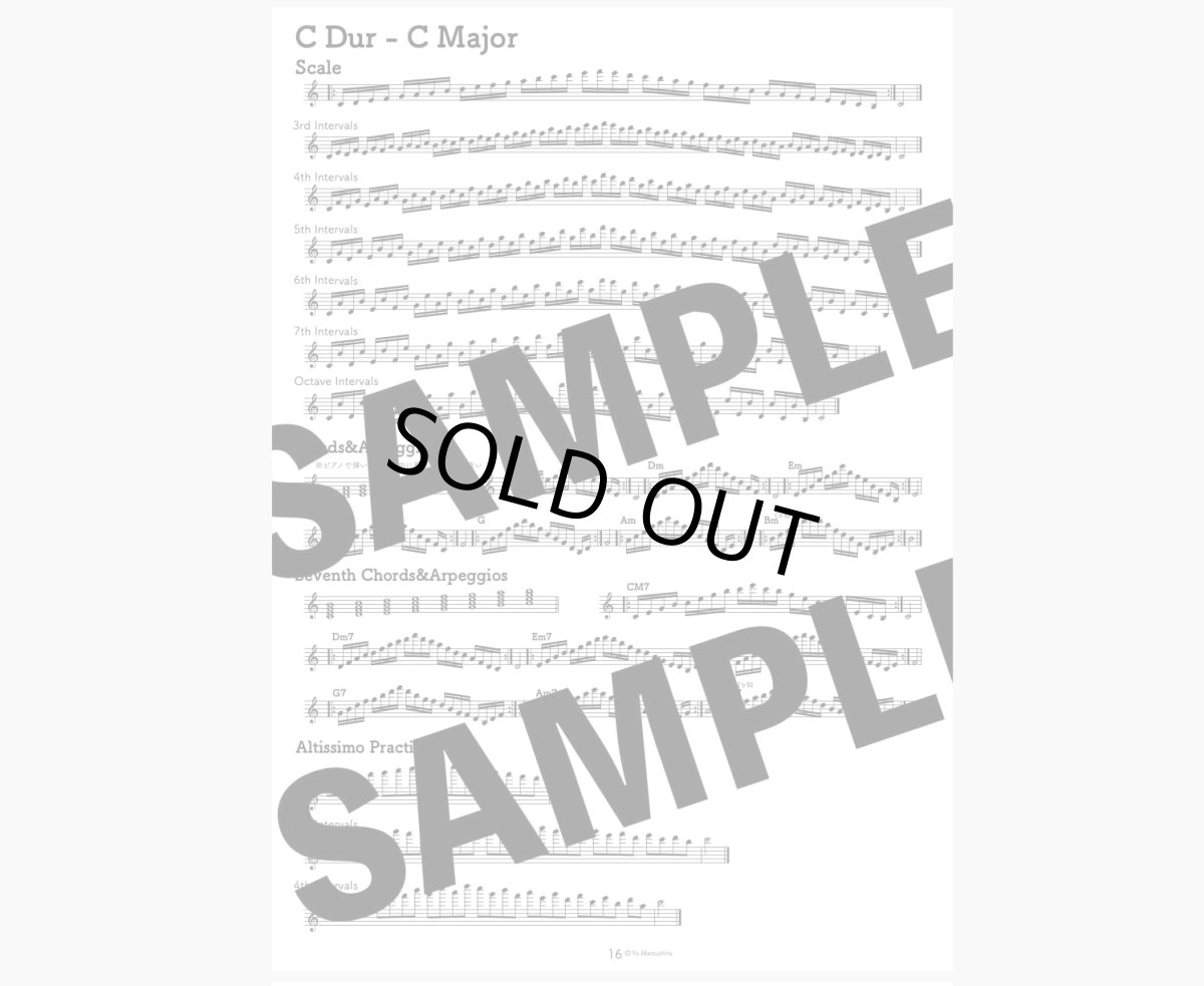 画像3: Vol.2 Advanced【冊子版】Perfect Scale for Saxophone (3)