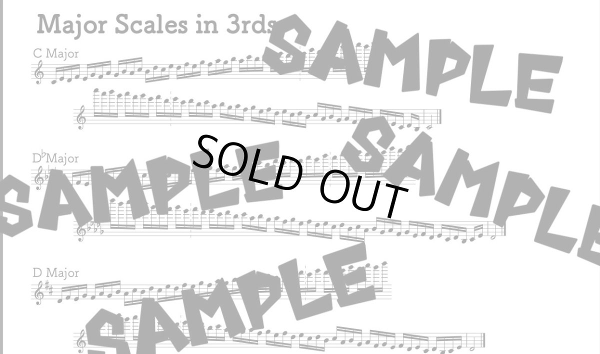 画像2: Vol.3 Crazy Virtuoso【冊子版】Perfect Scale for Saxophone (2)