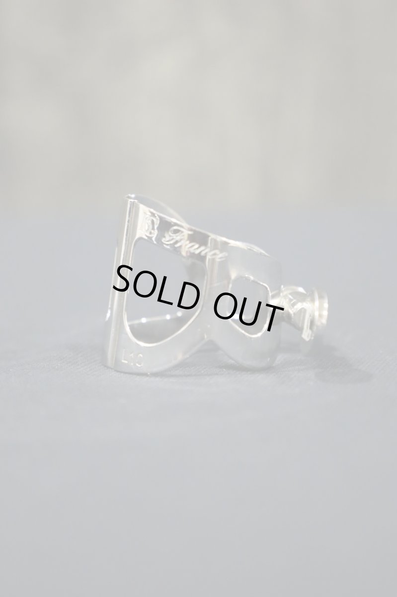 画像2: BG ligature Lemante Brass rhodium plated A.Sax.用 (2)